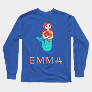 School Enrollment Mermaid Emma Long Sleeve T-Shirt